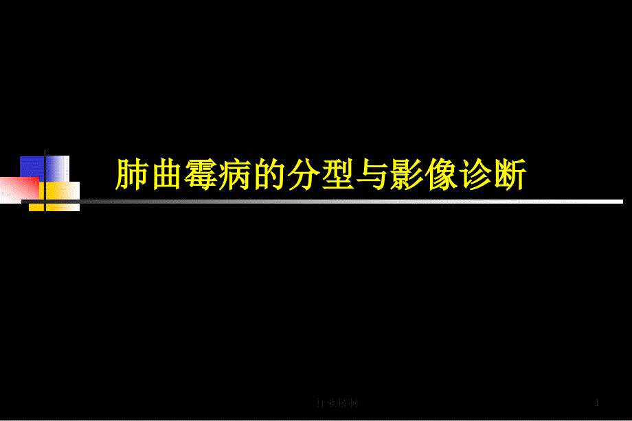 肺曲霉病的分型与影像诊断专家知识.ppt_第1页