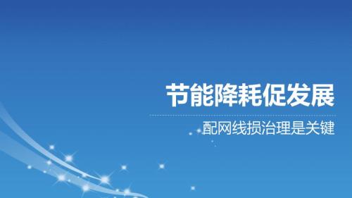 配网线损治理PPT课件.ppt