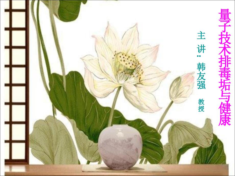 韩友强量子排毒与健康.ppt_第1页