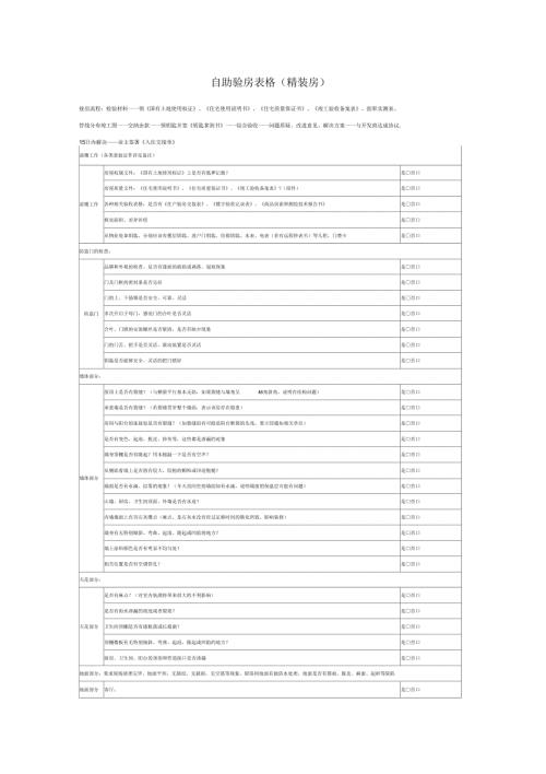 验房表格精装修详细版.docx