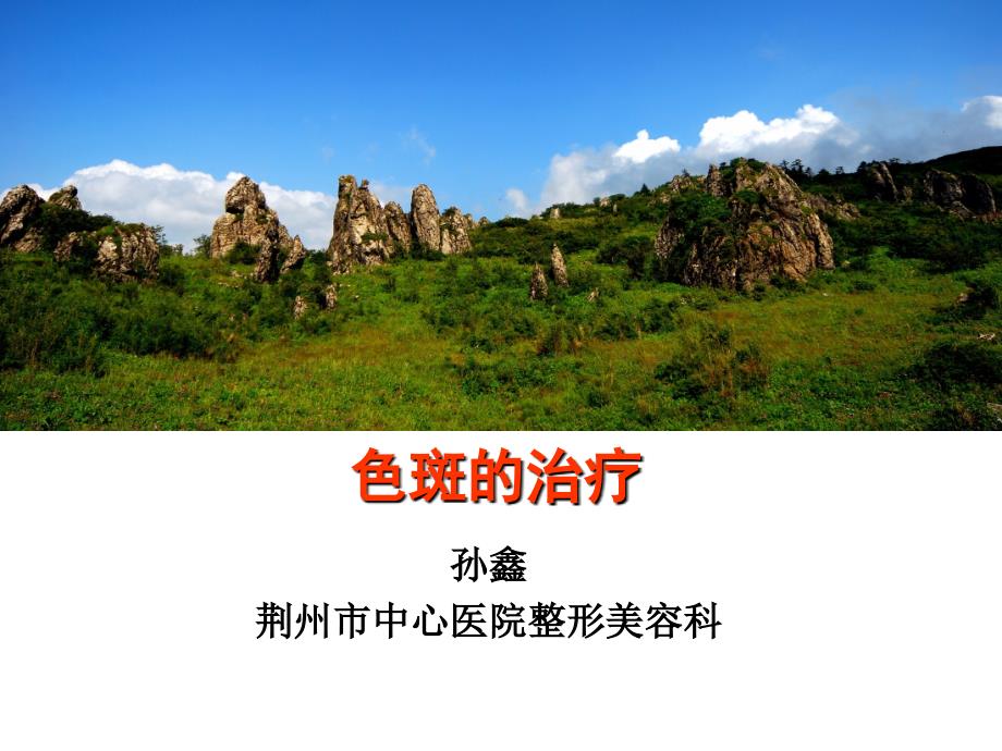 色斑的治疗PPT课件.ppt_第1页