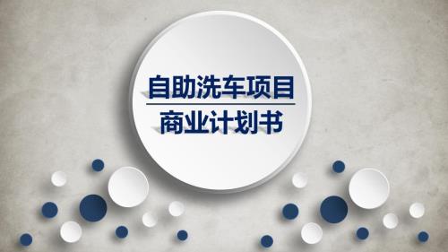 自助洗车项目商业计划书.ppt