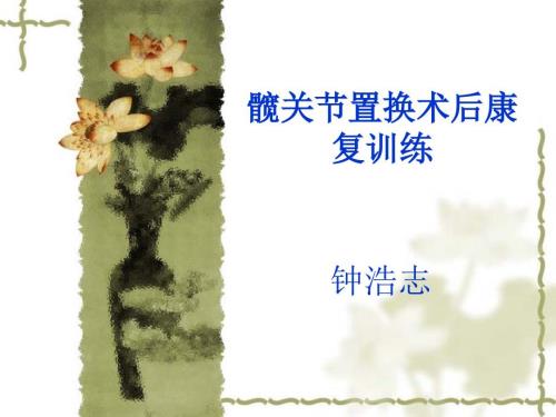 髋关节置换术后康复训练.ppt.ppt