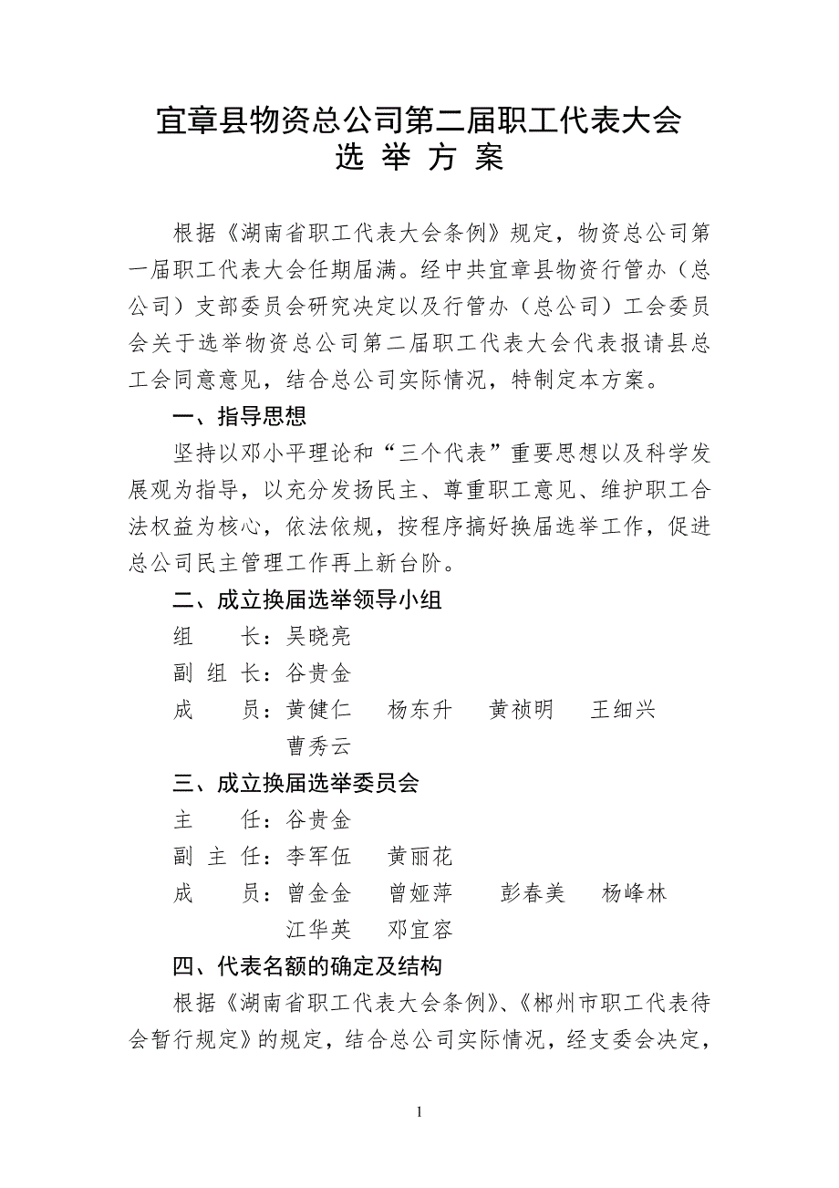 职工代表大会换选举工作方案.doc_第1页