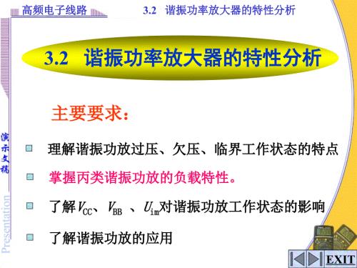 谐振功放特性分析PPT课件.ppt