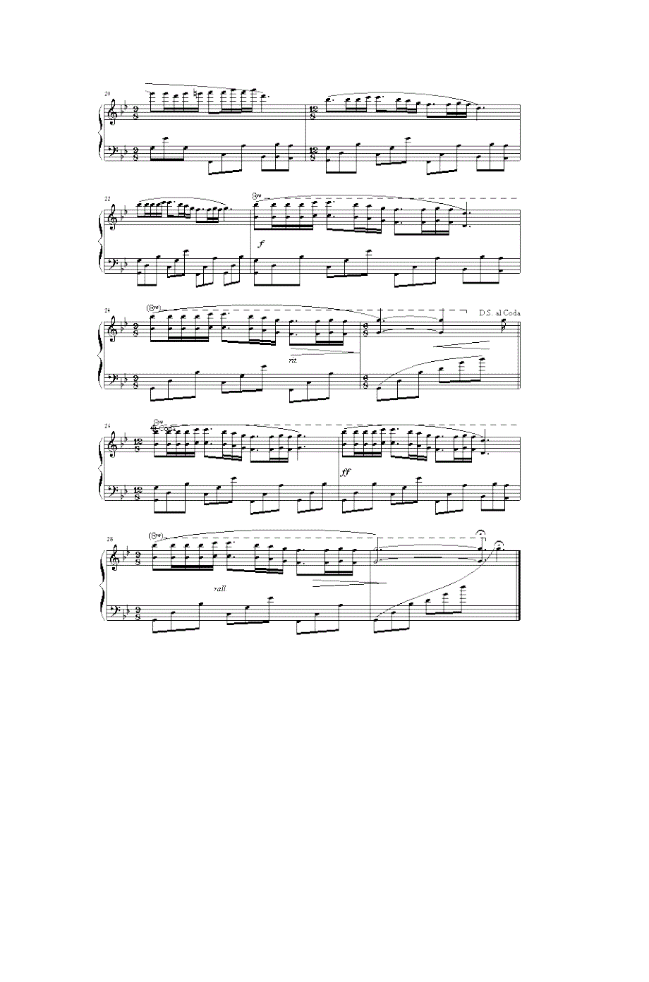 钢琴曲梦中的婚礼五线谱.doc_第3页
