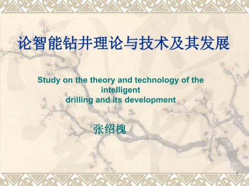 论智能钻井理论与技术及其发展张绍槐老师.ppt