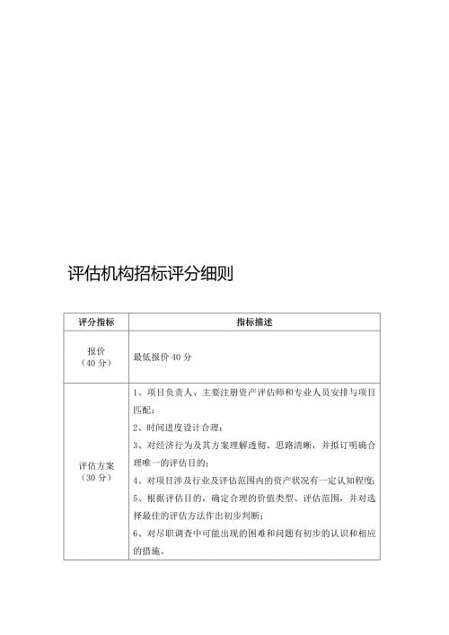 评估机构招标评分细则.doc