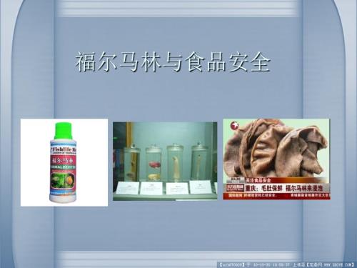 福尔马林与食品安全.ppt