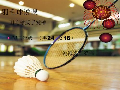 羽毛球说课PPT.ppt