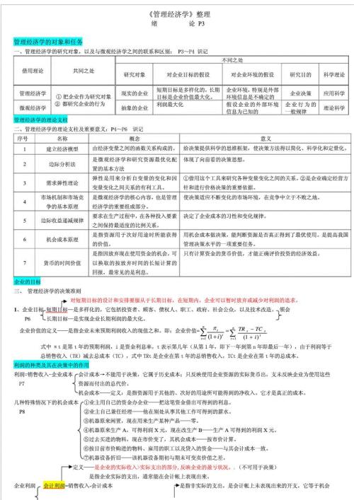 管理经济学笔记.doc