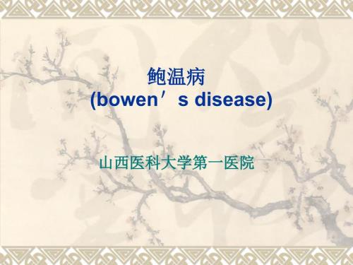 鲍温病的诊断及治疗课件.ppt