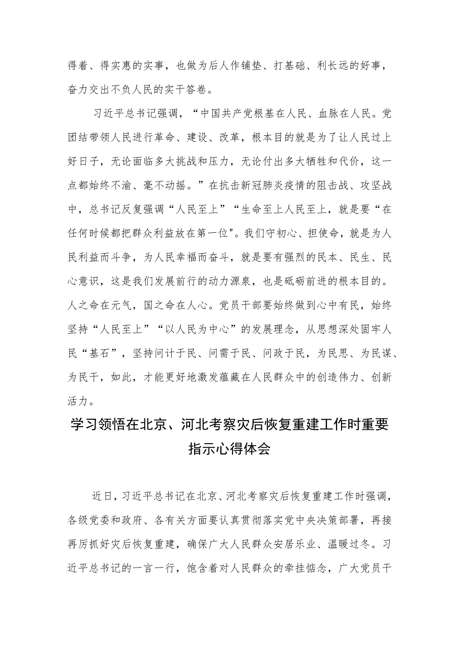 贯彻落实在北京河北考察灾后恢复重建工作时重要讲话心得体会2篇.docx_第3页