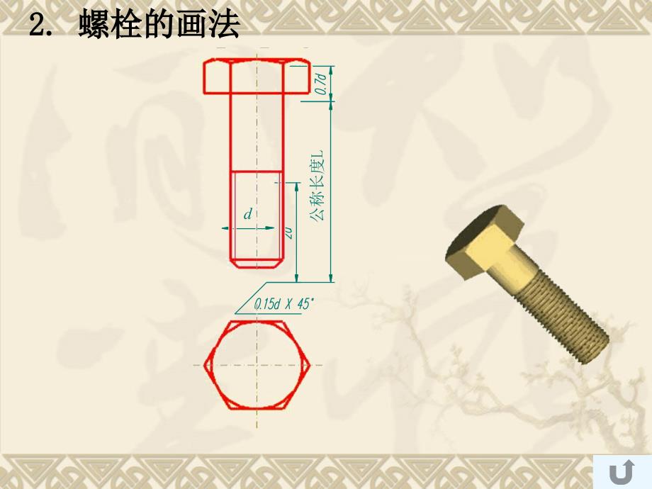 螺丝螺栓螺钉的CAD画法.ppt_第3页