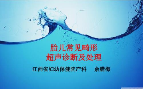 胎儿常见畸形超声诊断及处理ppt课件.ppt