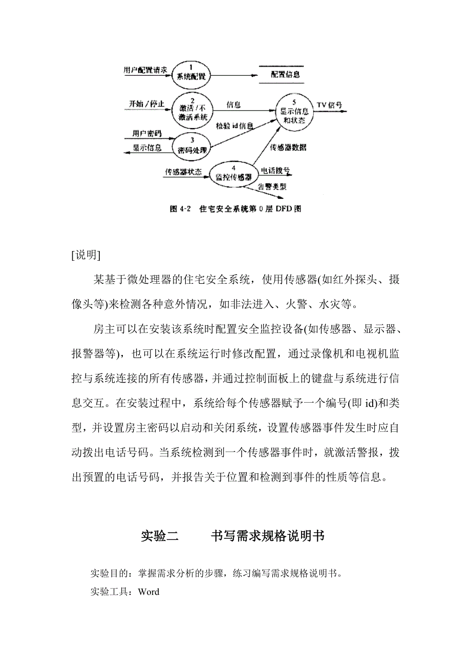 软件工程实验报告实验题目9.住宅安全系统.doc_第2页