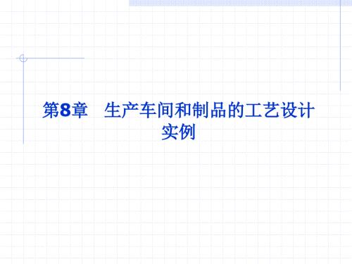精品生产车间和制品的工艺设计.ppt