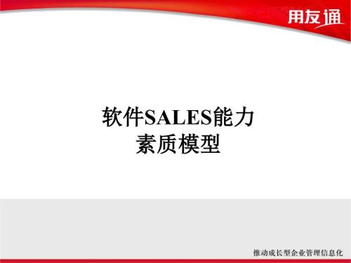 软件SALES能力素质模型.ppt