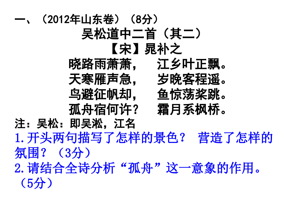 高考试卷中的羁旅诗.ppt_第2页
