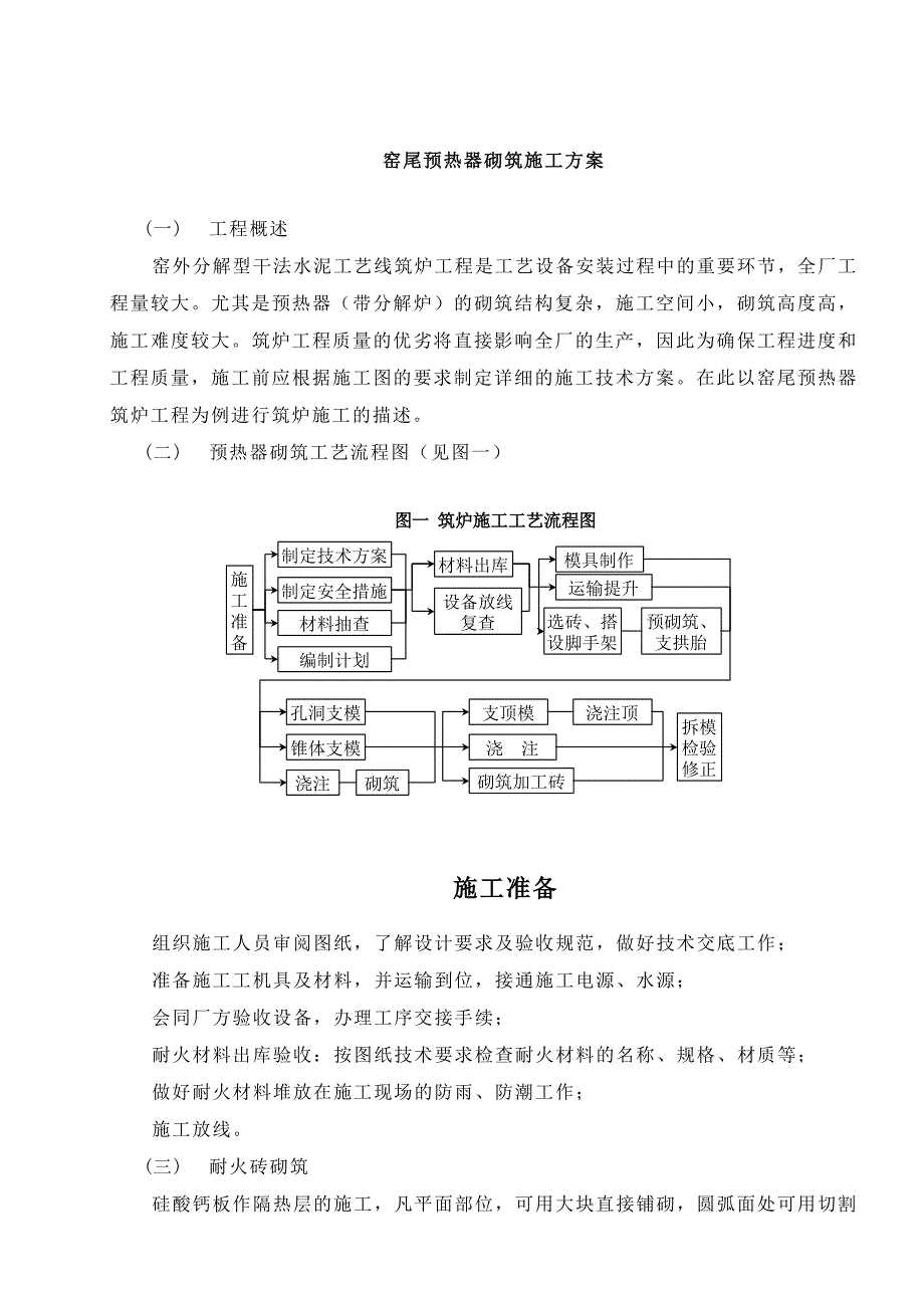 窑尾预热器砌筑施工方案.doc_第2页