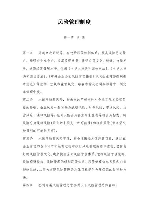 风险管理制度完整版.docx