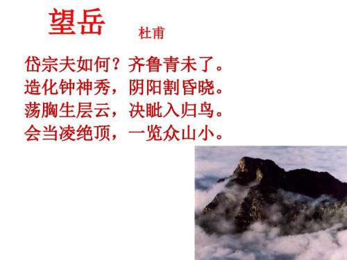 雨中登泰山PPT课件.ppt
