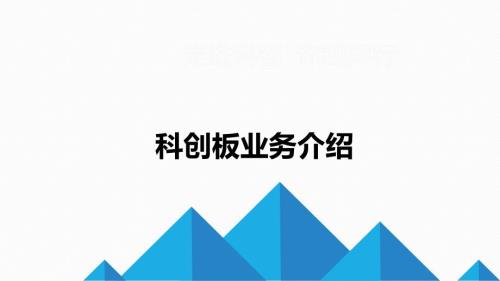 科创板业务培训资料.ppt