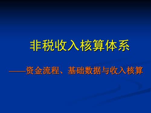 非税收入核算体系.ppt