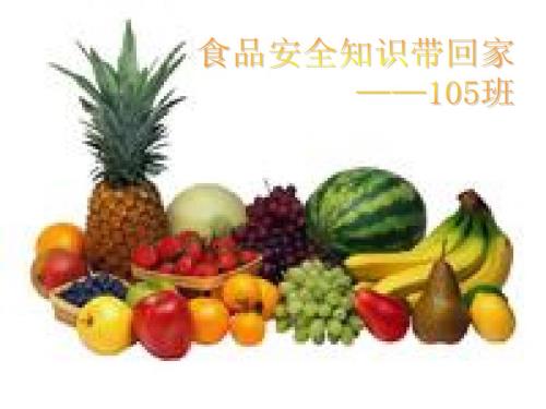 食品安全知识带回家主题班会.ppt