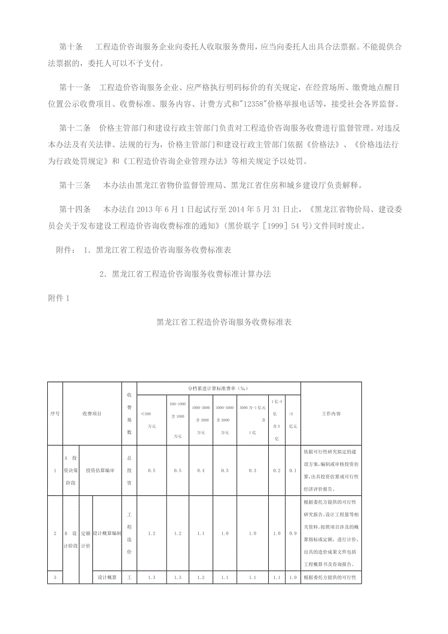 黑龙江省工程造价咨询服务收费管理办法.doc_第3页