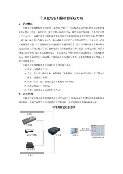 车底盘智能扫描检测系统方案.doc