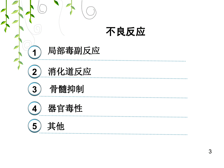 肿瘤化疗药物不良反应处置.ppt_第3页