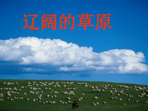 辽阔的草原PPT课件.ppt