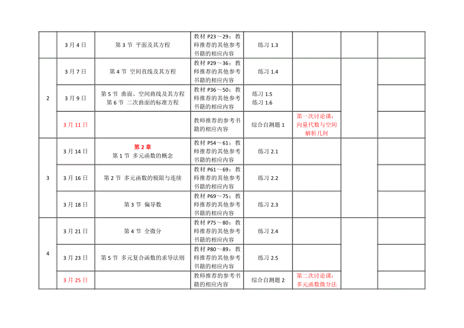 高等数学A2教学进程表.doc_第2页