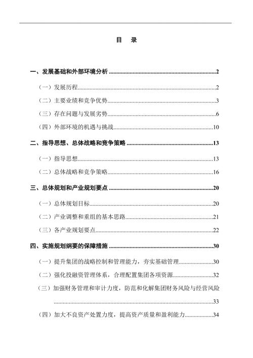 酒店集团五年规划纲要.doc