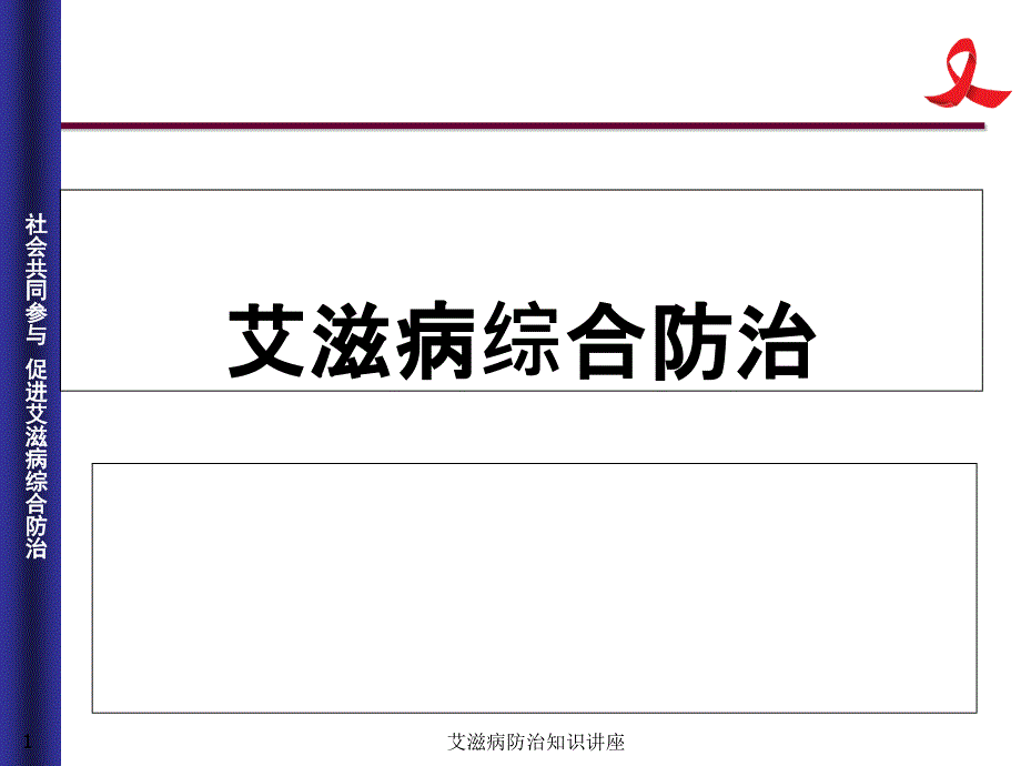 艾滋病防治知识讲座课件.ppt_第1页
