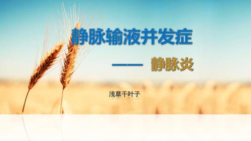静脉炎ppt课件.pptx