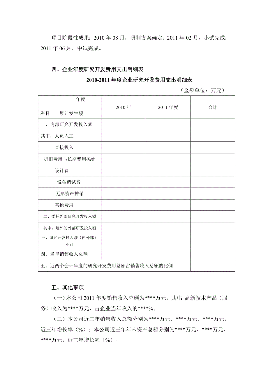 高新技术培育企业研发费自查报告范本.doc_第2页
