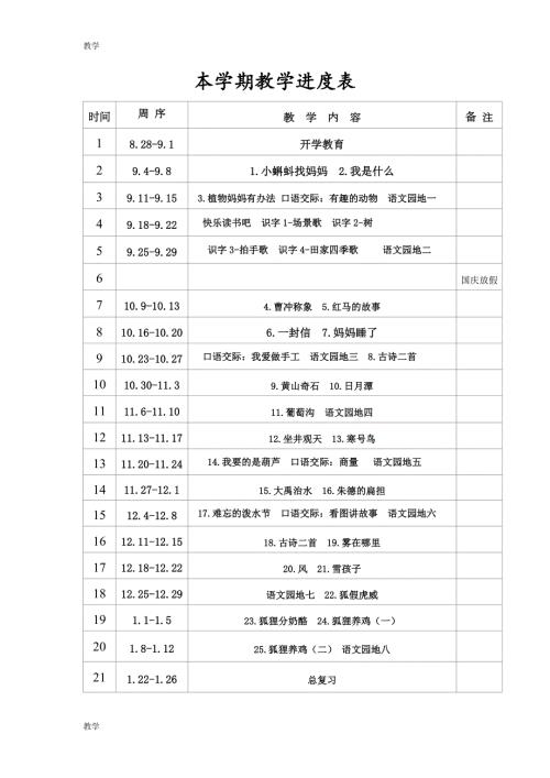 部编版二年级语文上册全册备课.doc