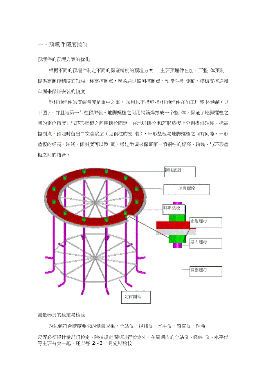钢结构安装施工测量方案完整版.doc_第2页