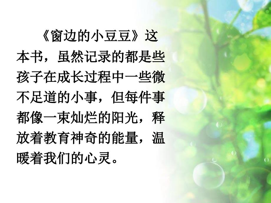 窗边的小豆豆读书分享.ppt_第2页
