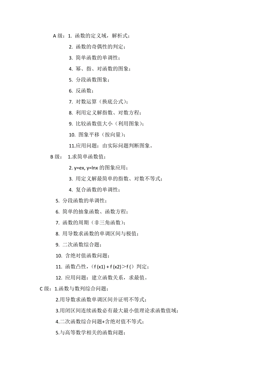 高考数学主要考点及基本题型.doc_第2页