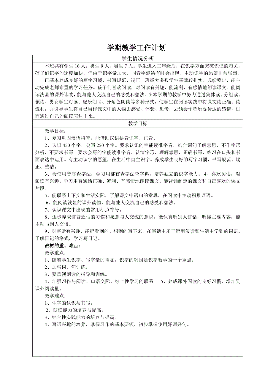 部编版二年级上册语文教案表格版.doc_第2页