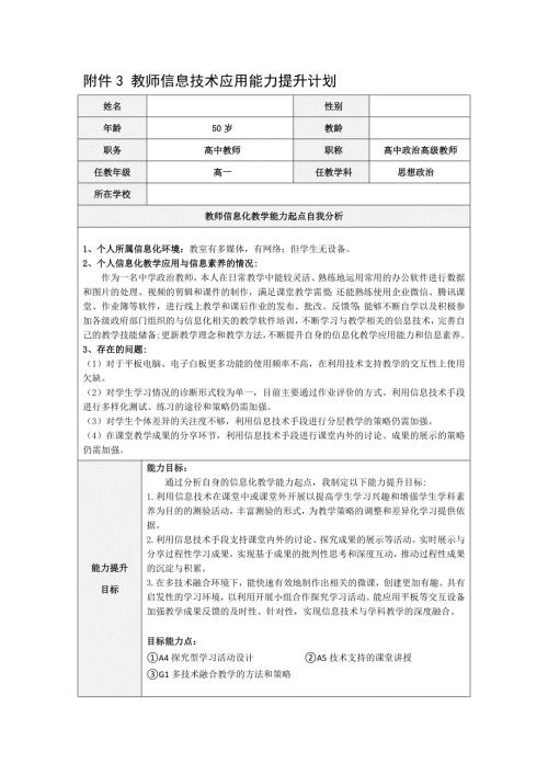 附件3教师信息技术应用能力提升计划.docx