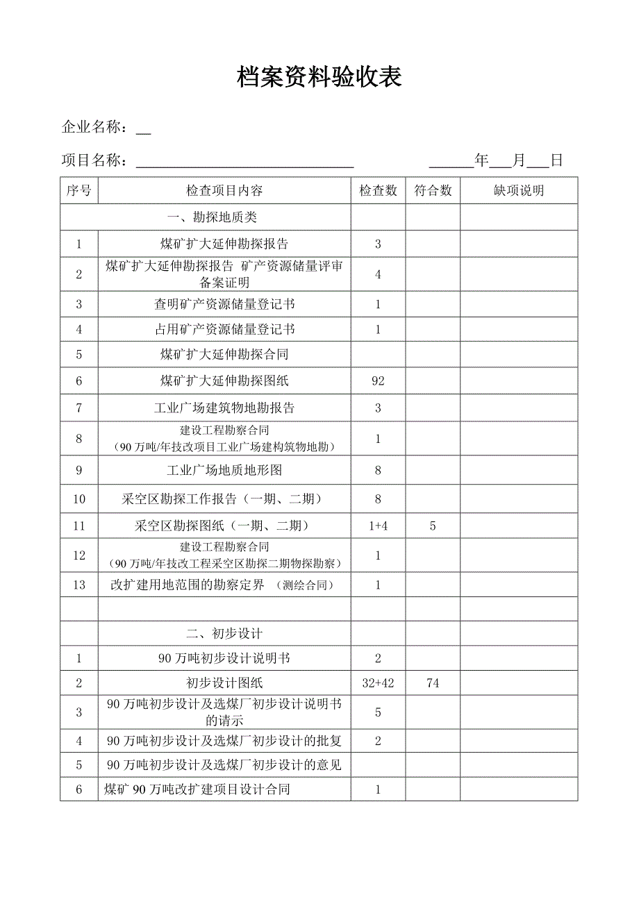 精选档案资料验收表.doc_第1页