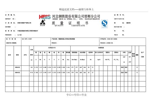 钢筋合格证共6页.docx