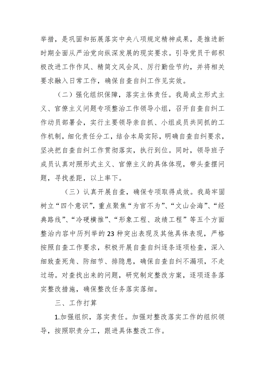 税务局党委关于开展形式主义官僚主义集中整治自查自纠和整改落实情况的总结报告.docx_第3页