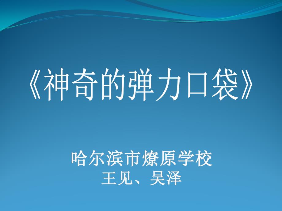 课件神奇的弹力口袋.pptx_第1页