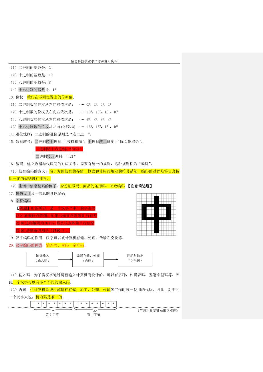 高中信息科技会考总复习知识点上海高一信息科技.docx_第2页