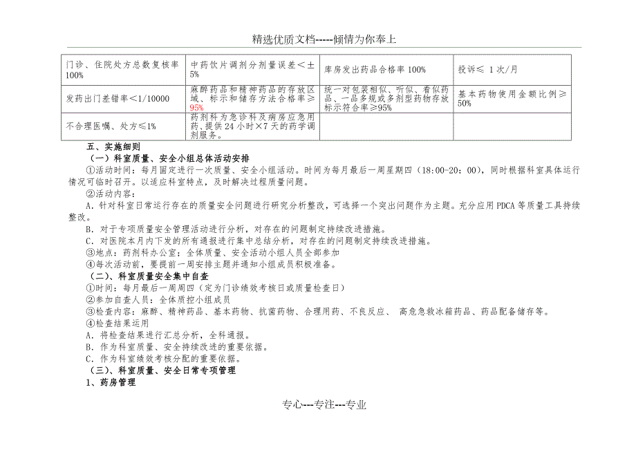 药剂科医疗质量安全管理持续改进实施方案.doc_第2页